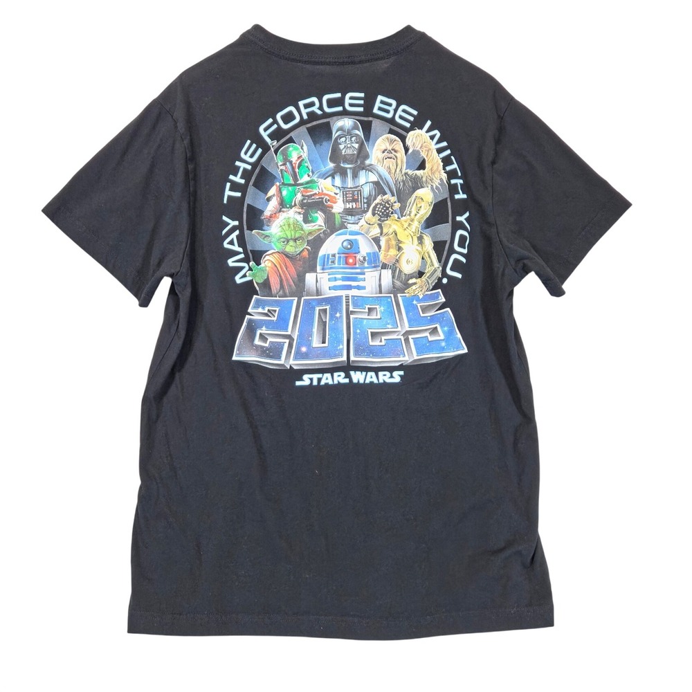 Star Wars Jerry Leigh Graphic Tee Mens L Black May The Force Be With You 2025
